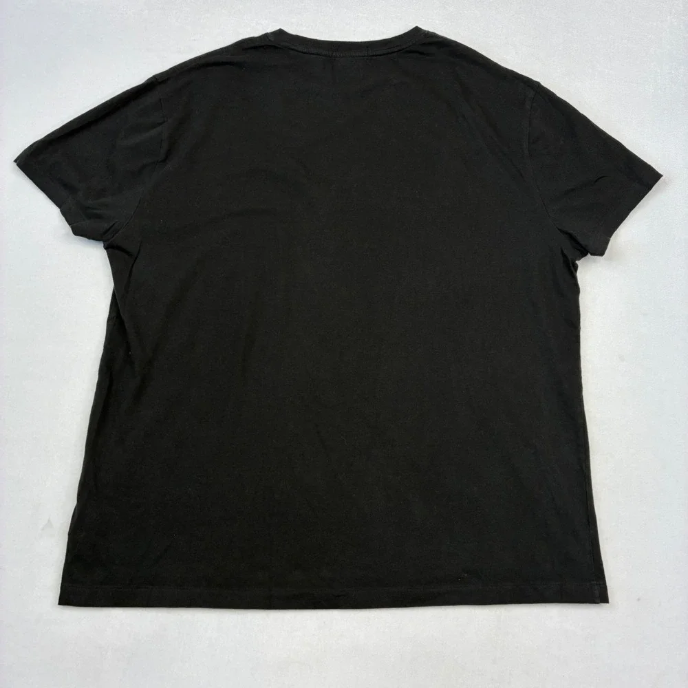 Polo Ralph Lauren T-Shirt Men Large Black Polo Bear Holiday Classic Fit Tee